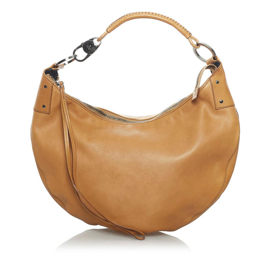 Gucci Half Moon Leather Hobo Bag (SHG-33723)