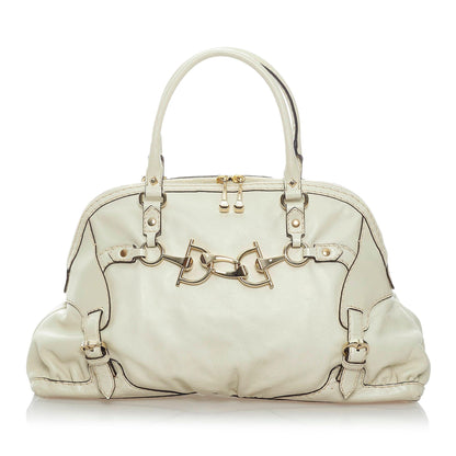 Gucci Horsebit Nail Leather Tote Bag (SHG-33470)