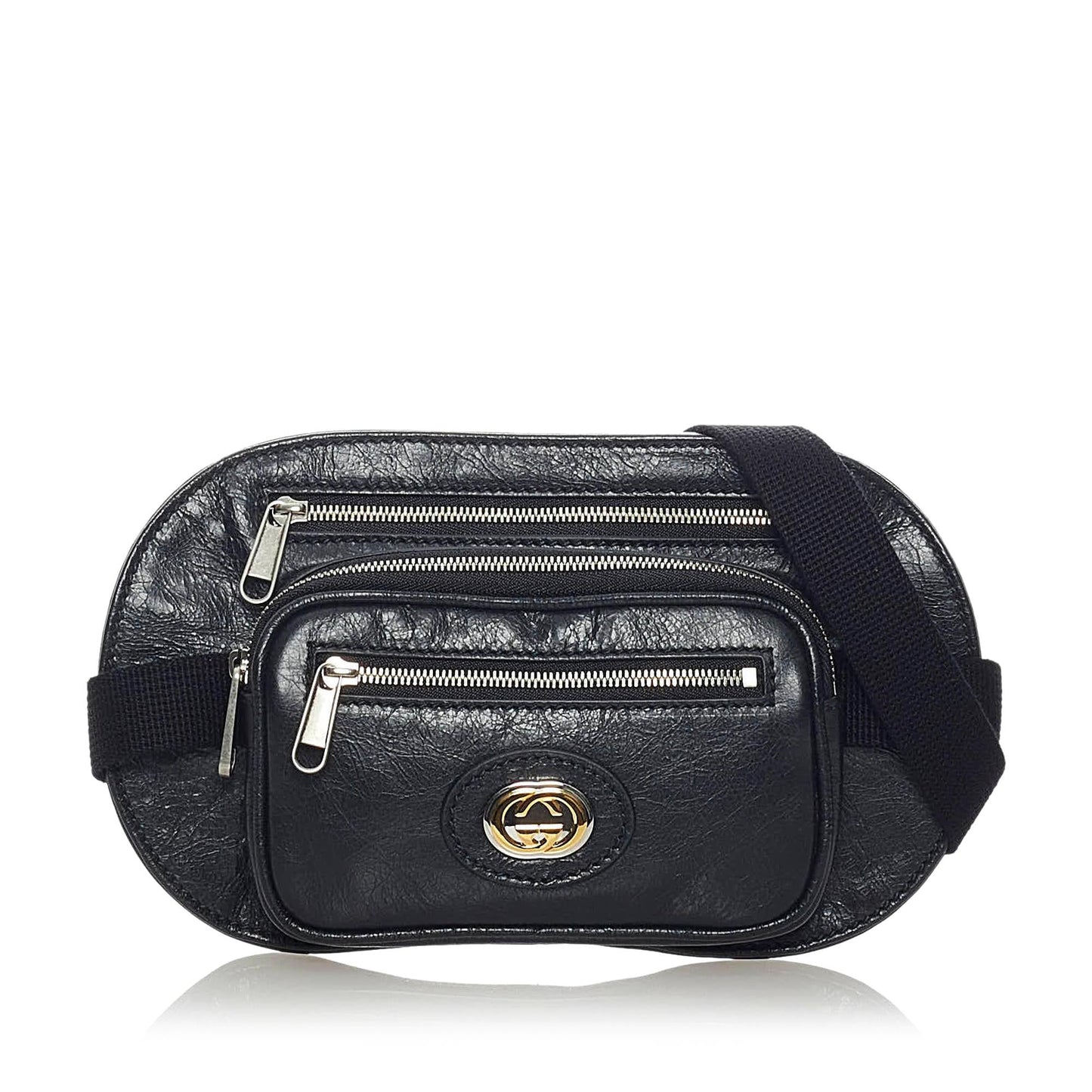 Gucci Interlocking G Morpheus Leather Belt Bag (SHG-33575)