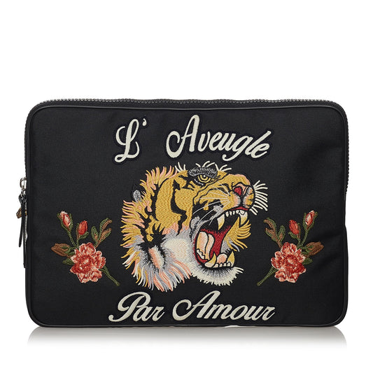 Gucci LAveugle Par Amour Nylon Clutch Bag (SHG-33648)