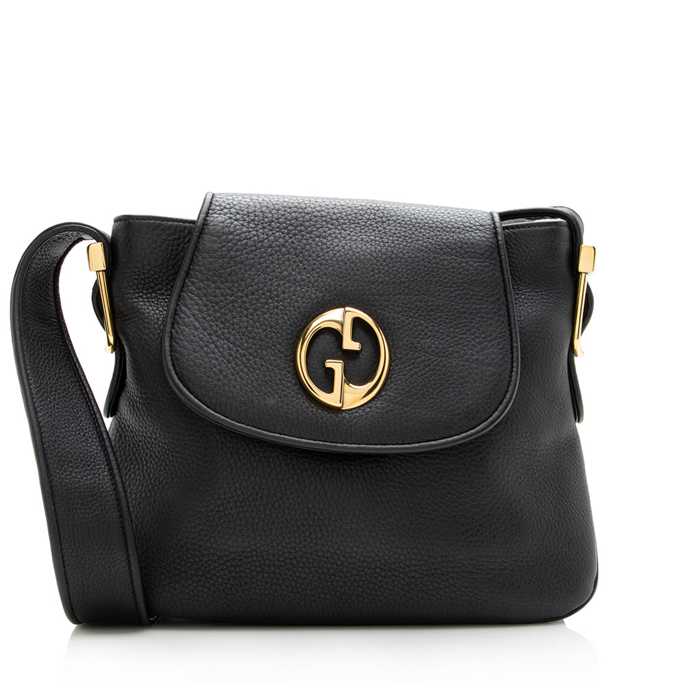 Gucci Leather 1973 Shoulder Bag (SHF-18083)