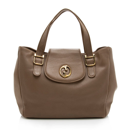 Gucci Leather 1973 Small Tote (SHF-17144)