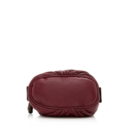 Gucci Leather Bamboo Cosmetic Bag (SHF-14545)