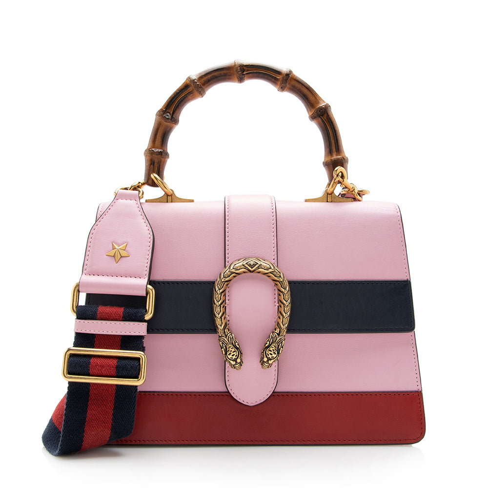 Gucci Leather Bamboo Dionysus Top Handle Satchel (SHF-14590)