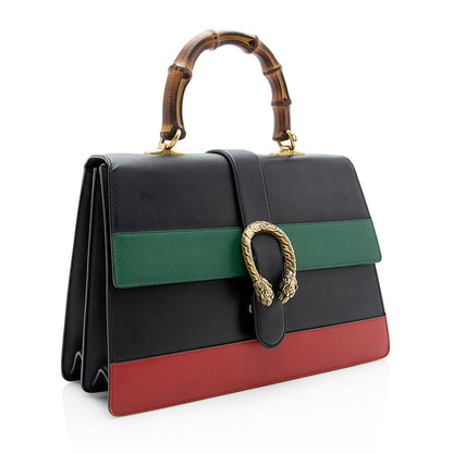 Gucci Leather Borsa Dionysus Large Top Handle Bag (SHF-18856)