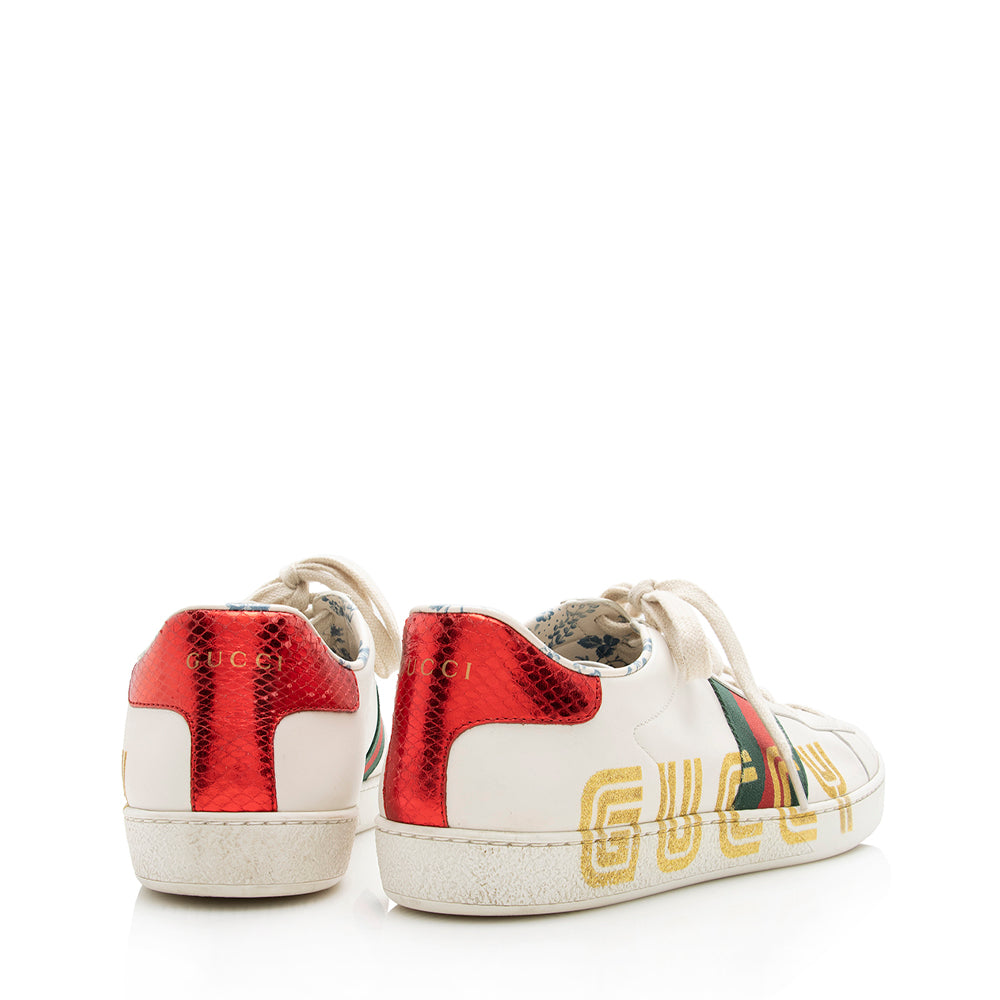 Gucci Leather Guccy Ace Sneakers - Size 10 / 40 (SHF-18058)