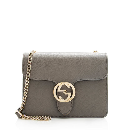 Gucci Leather Interlocking G Small Shoulder Bag (SHF-18285)