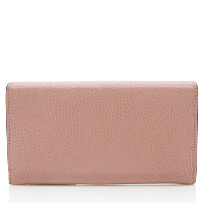 Gucci Leather Interlocking GG Long Wallet - FINAL SALE (SHF-18625)