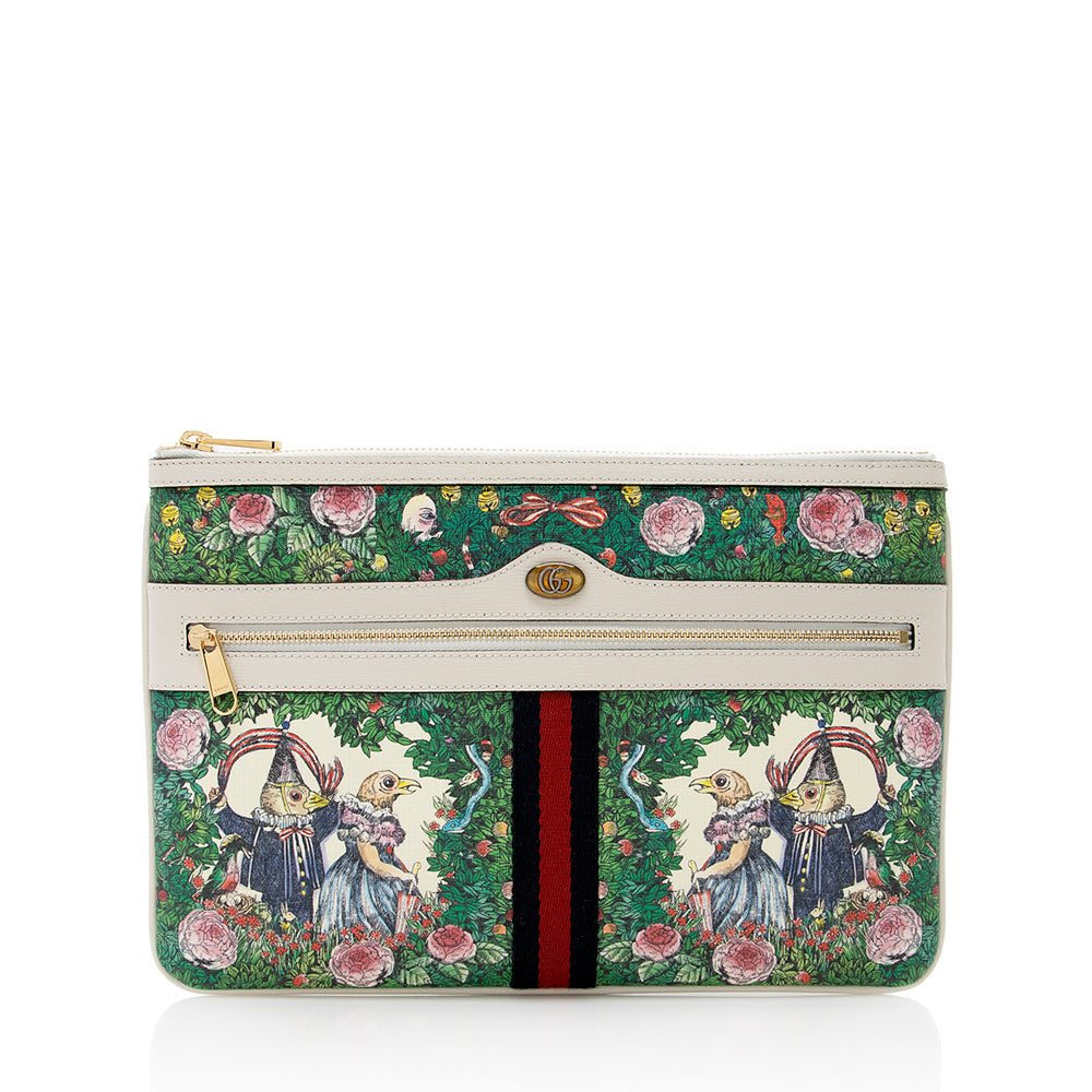 Gucci Leather Ophidia Higuchi Yuko Clutch (SHF-18077)