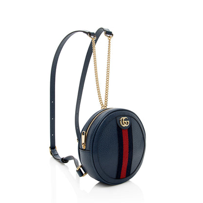 Gucci Leather Ophidia Round Mini Backpack (SHF-17952)