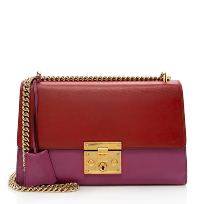 Gucci Leather Padlock Medium Shoulder Bag - FINAL SALE (SHF-15258)