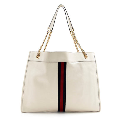 Gucci Leather Rajah Large Tote (SHF-21155)