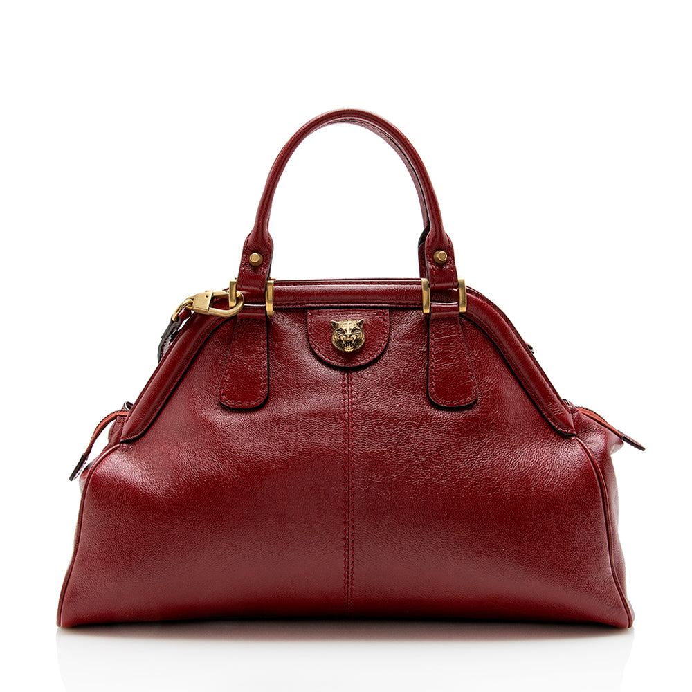 Gucci Leather Re(belle) Medium Top Handle Bag (SHF-14516)