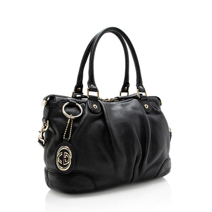 Gucci Leather Sukey Satchel (SHF-18396)