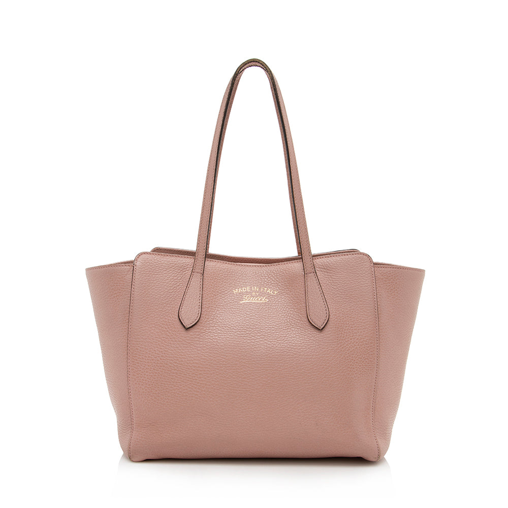 Gucci Leather Swing Small Tote - FINAL SALE (SHF-16424)