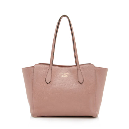 Gucci Leather Swing Small Tote - FINAL SALE (SHF-16424)