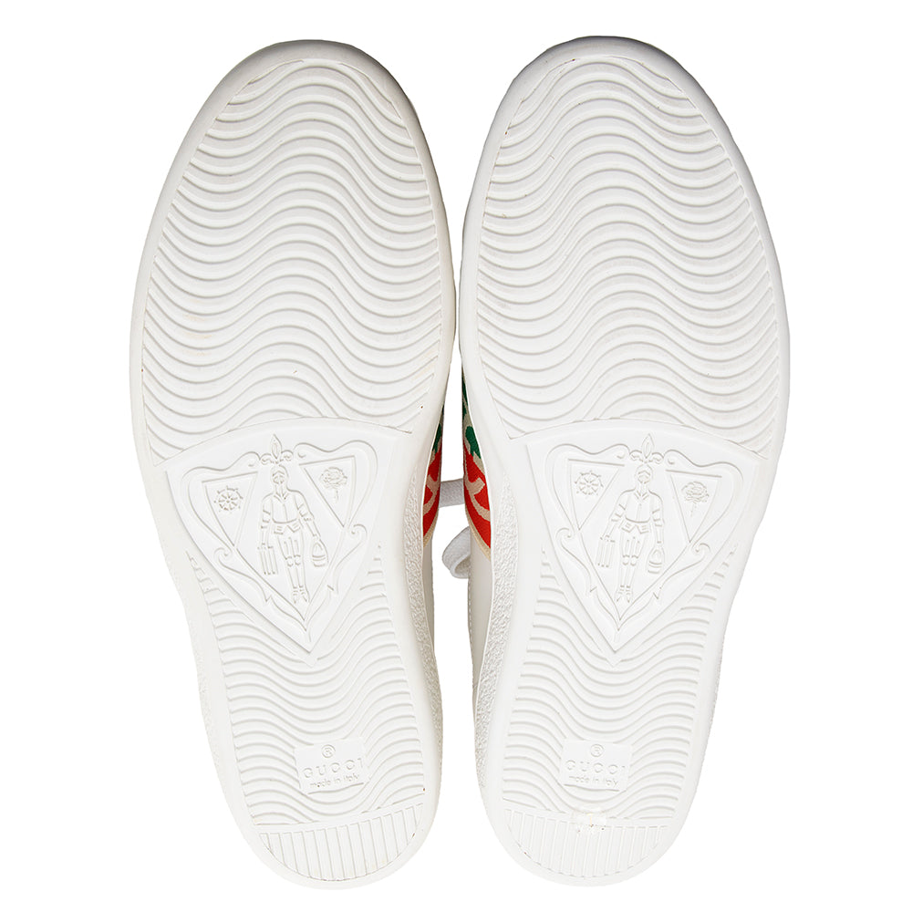 Gucci Leather Web GG Ace Sneakers - Size 10 / 40.5 (SHF-20888)