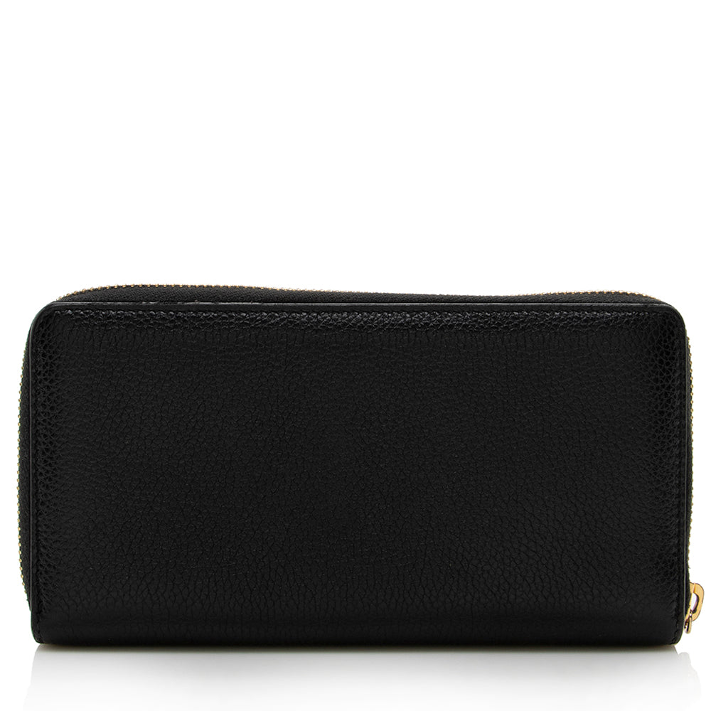 Gucci Leather Zumi Zip Wallet - FINAL SALE (SHF-15794)