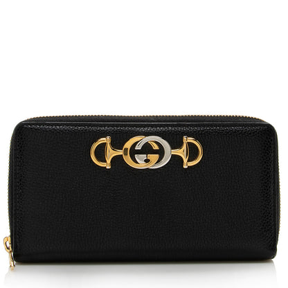 Gucci Leather Zumi Zip Wallet - FINAL SALE (SHF-15794)