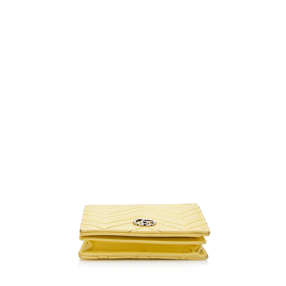 Gucci Matelasse GG Marmont Card Case Wallet on Chain (SHF-20806)