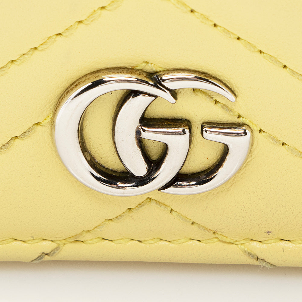 Gucci Matelasse GG Marmont Card Case Wallet on Chain (SHF-20806)