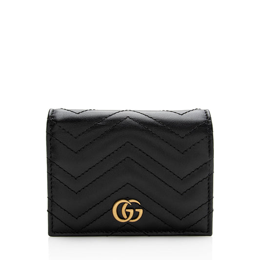 Gucci Matelasse GG Marmont Card Case Wallet (SHF-21334)