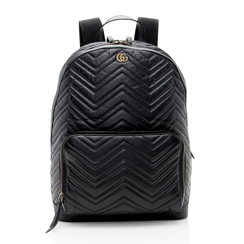 Gucci Matelasse Leather GG Marmont Day Backpack (SHF-18143)