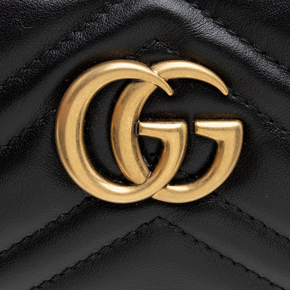 Gucci Matelasse Leather GG Marmont East West Mini Bag (SHF-21166)