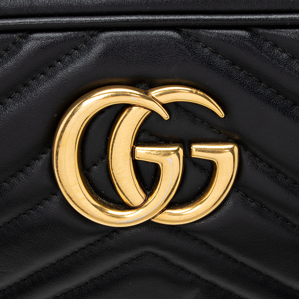 Gucci Matelasse Leather GG Marmont Small Shoulder Bag (SHF-20755)