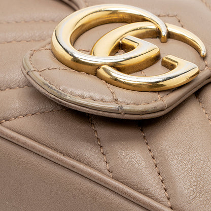 Gucci Matelasse Leather GG Marmont Super Mini Bag (SHF-18598)