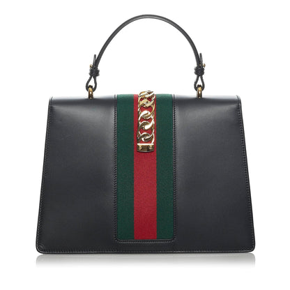 Gucci Medium Sylvie Leather Satchel (SHG-33834)