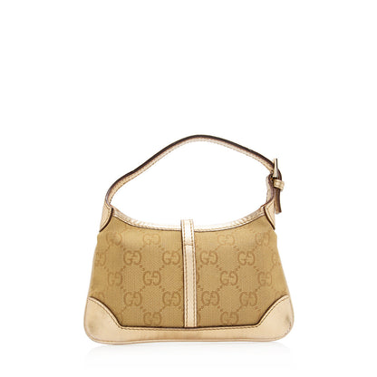 Gucci Metallic GG Canvas Jackie Mini Shoulder Bag (SHF-20747)