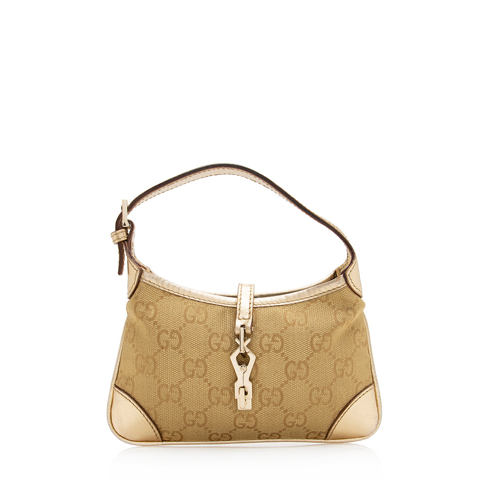 Gucci Metallic GG Canvas Jackie Mini Shoulder Bag (SHF-20747)