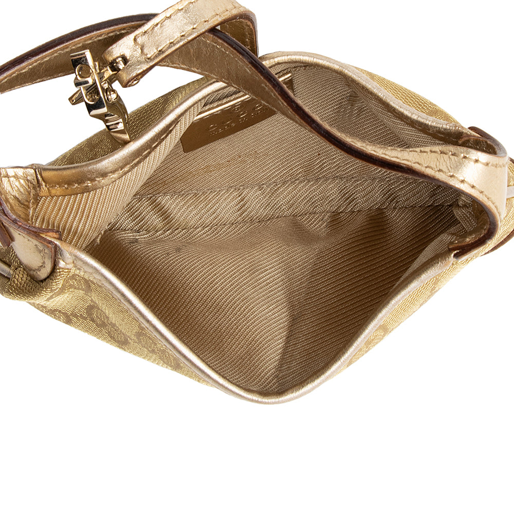 Gucci Metallic GG Canvas Jackie Mini Shoulder Bag (SHF-20747)