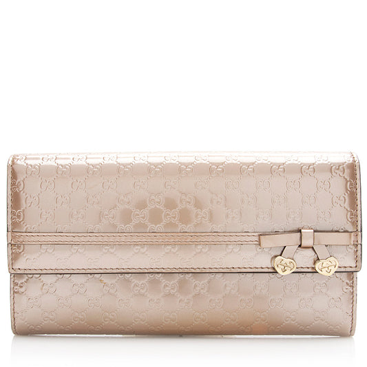 Gucci Metallic Microguccissima Mayfair Continental Wallet (SHF-21179)