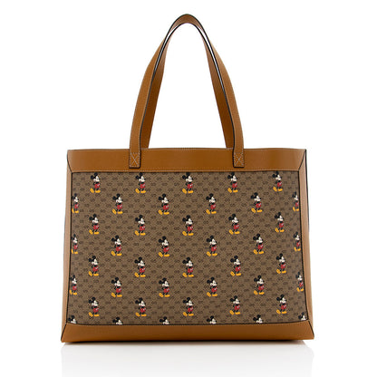 Gucci Micro GG Canvas Mickey Mouse Shopping Tote (SHF-16784)