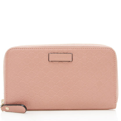 Gucci Microguccissima Leather Zip Wallet (SHF-14325)