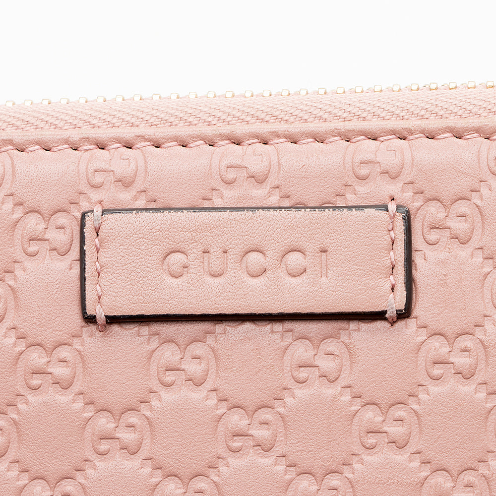 Gucci Microguccissima Leather Zip Wallet (SHF-14325)