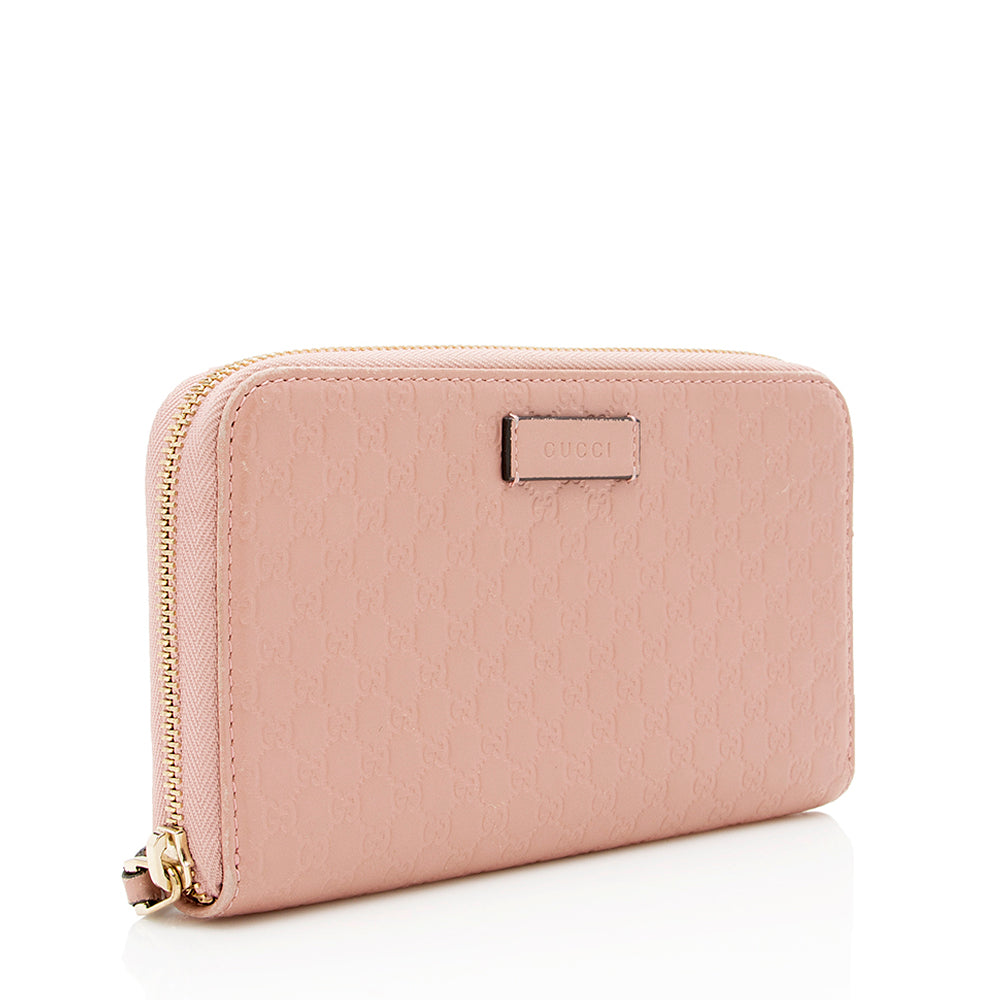 Gucci Microguccissima Leather Zip Wallet (SHF-14325)