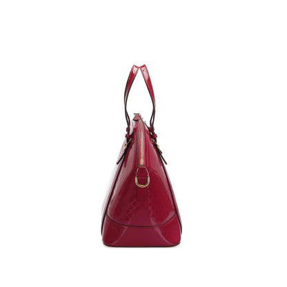 Gucci Microguccissima Nice Patent Leather Satchel (SHG-22747)