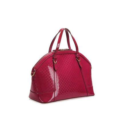 Gucci Microguccissima Nice Patent Leather Satchel (SHG-22747)