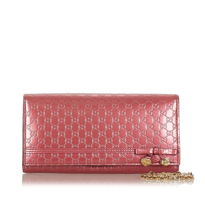 Gucci Microguccissima Patent Leather Long Wallet (SHG-22201)