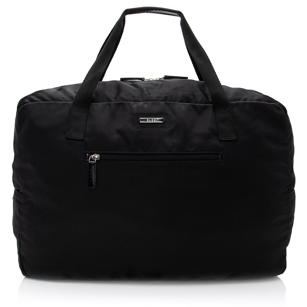 Gucci Vintage Nylon Duffel Bag (SHF-20921)