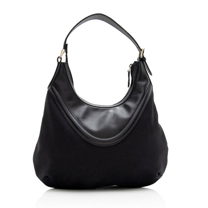 Gucci Nylon Leather Hobo - FINAL SALE (SHF-17983)