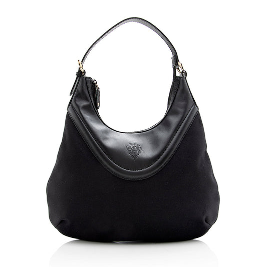 Gucci Nylon Leather Hobo - FINAL SALE (SHF-17983)