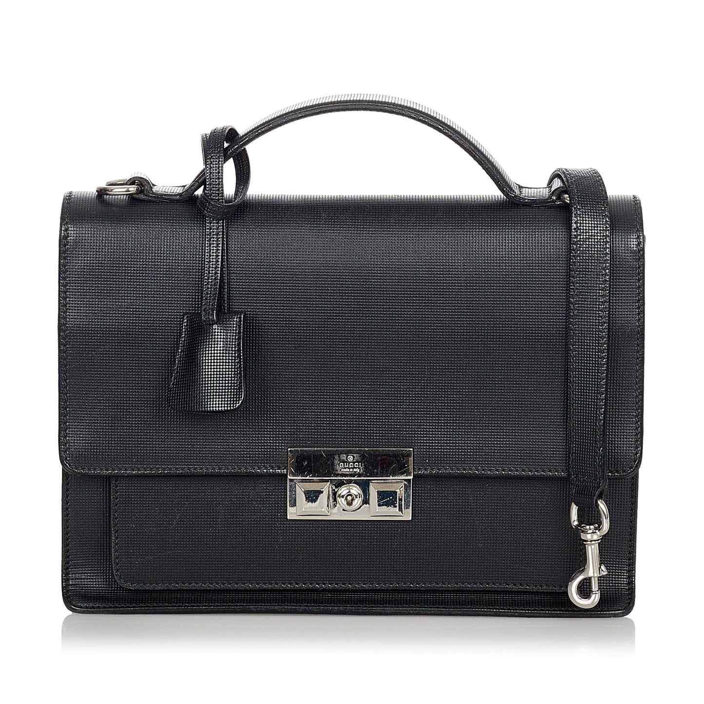 Gucci Padlock Leather Satchel (SHG-24197)