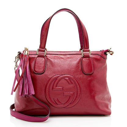 Gucci Glazed Leather Soho Working Tote (SHF-17073)