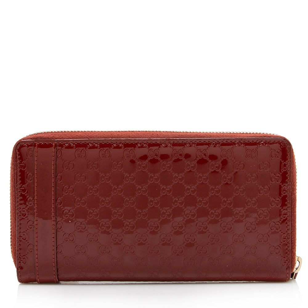 Gucci Patent Microguccissima Nice Wallet (SHF-16175)