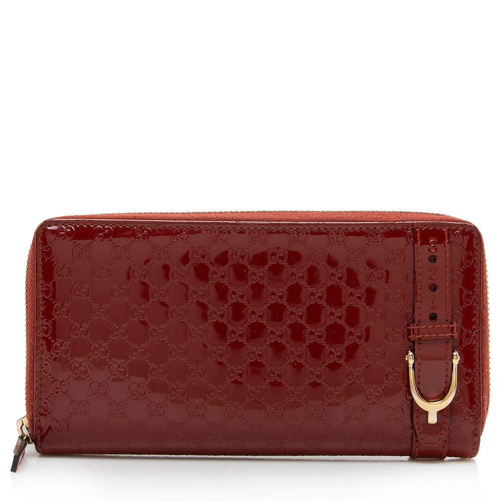 Gucci Patent Microguccissima Nice Wallet (SHF-16175)