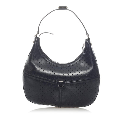 Gucci Perforated Leather Reins Hobo Bag (SHG-33309)